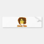 Smile Mon Fire Rasta Smiley Face Bumper Stickers