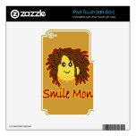 Smile Mon Fire Rasta Smiley Face iPod Touch 4G Skins
