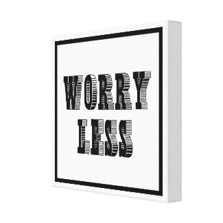 SMILE MORE - WORRY LESS DIPTYCH MOTIVATION QUOTE STRETCHED CANVAS PRINTS
