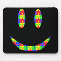 Smile Puzzle mousepads by lsautism Smile Puzzle mousepads