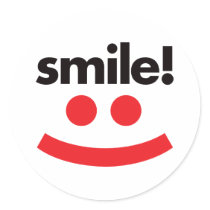 Smile - Red stickers