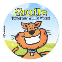 Smile Tomorrow will be Worse Stickers