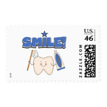 SMILE - Tooth T-shirts and Gifts Postage Stamp