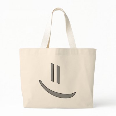 = smile web style canvas bag by ReadMyChest