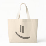 = smile web style canvas bag