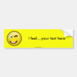 Smile Wink Bumper Stickers