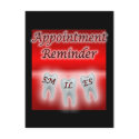 Smiles Appointment Reminder postcards by sharpcreations Smiles Appointment Reminder postcards