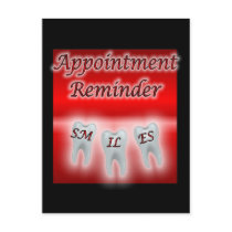 Smiles Appointment Reminder postcards