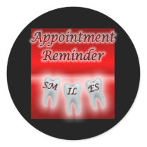 Smiles Appointment Reminder stickers by sharpcreations Smiles Appointment Reminder stickers