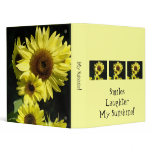 Smiles Laughter My Sunshine! binder Sunflowers