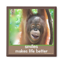 Smiles make life better magnets by Rebecca_Reeder Smiles make life better magnets