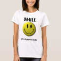 Smiley-1, SMILE, Life's supposed to be fun t-shirts