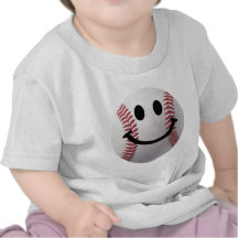 smiley baseball t-shirt