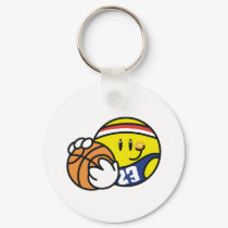 Smiley Basketball keychains by sport_shop Smiley Basketball keychains