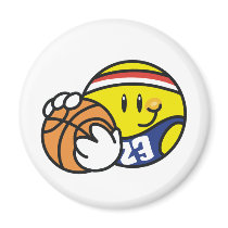 Smiley Basketball magnets by sport_shop Smiley Basketball magnets
