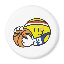Smiley Basketball magnets by sport_shop Smiley Basketball magnets