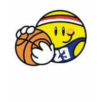 Smiley Basketball Tshirt by sport_shop Smiley Basketball Tshirt