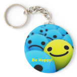smiley, Be Happy! keychains