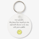 smiley, best friends:they know how stupid you a... keychains