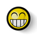 Smiley Big Grin Button by Narugi Smiley Big Grin Button