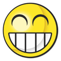 Smiley Big Grin Sticker