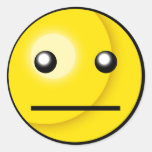 Smiley Blank Stare Sticker