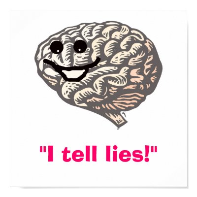 Smiley Brain, "I tell lies!" Poster by levinchristensen