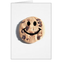 Smiley Chocolate Chip Cookie Card