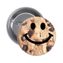 Smiley Chocolate Chip Cookie Pins
