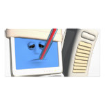 Smiley Computer Virus Photo Cards