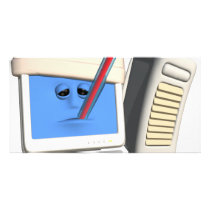 Smiley Computer Virus Photo Cards