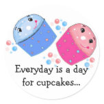 Smiley Cupcakes Sticker