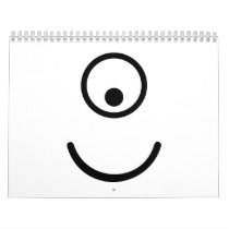 Smiley cyclope eye wall calendar