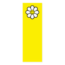 Smiley Daisy Bookmark business cards by Ladiebug Smiley Daisy Bookmark business cards