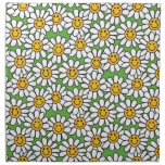 Smiley Daisy Flowers Pattern Cloth Napkin