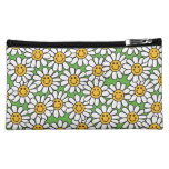 Smiley Daisy Flowers Pattern Cosmetic Bag