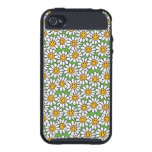 Smiley Daisy Flowers Pattern iPhone 4/4S Case