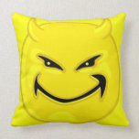 Smiley devil pillow american mojo pillows