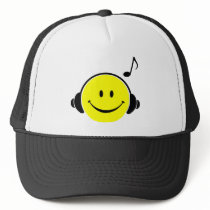hardstyle, hardcore, old, skool, t-shirts, tshirts, deejay, club, wear, rave, smiley, merchandise, dance, defqon, qlimax, party, headhunterz, zany, showtek, hard, bass, jump, style, music, gas, mask, gabba, gabber, Trucker Hat with custom graphic design