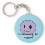 smiley, Don't worry, be happy! keychains