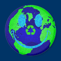 Smiley Earth magnets