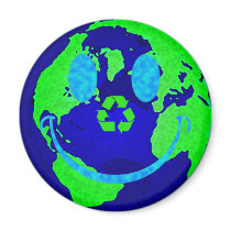 Smiley Earth magnets