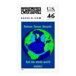 Smiley Earth postage