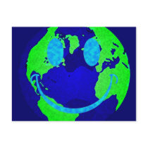 Smiley Earth postcards