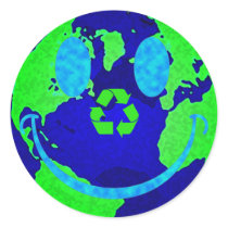Smiley Earth stickers