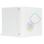 Smiley Face #1 with Speech Bubble 3 Ring Binders