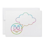 Smiley Face #1 with Speech Bubble Personalized Invites