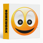 Smiley Face 3 Ring Binders