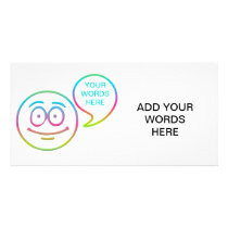 Smiley Face - "Add your own words" Custom Photo Card