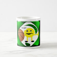 SMILEY FACE BASKETBALL MUG